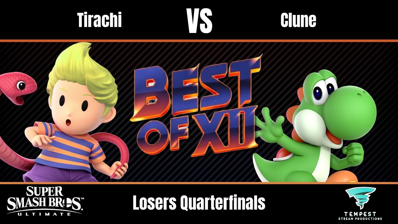 Tirachi (Lucas) vs Clune (Yoshi) - Ultimate Losers Quarterfinals - Best Of XII