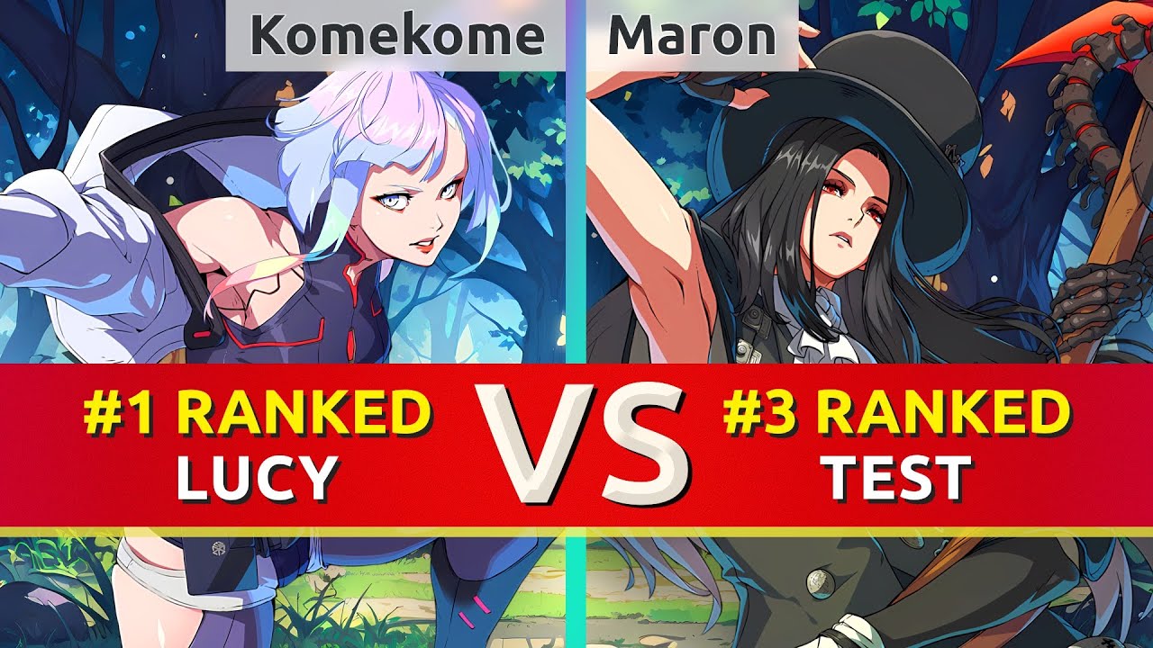 GGST ▰ Komekome (#1 Ranked Lucy) vs Maron (#3 Ranked Testament). High Level Gameplay