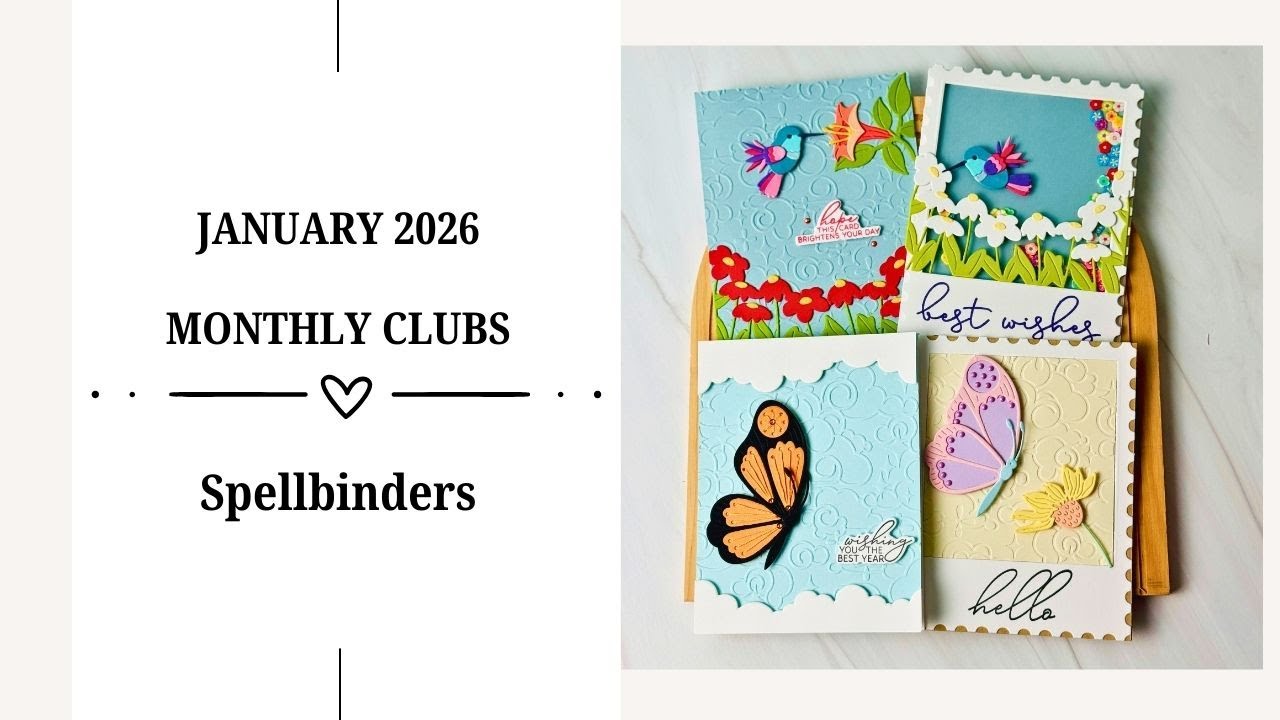 Распаковка ежемесячного выпуска Spellbinders за январь 2026 года | Вдохновение для изготовления о...