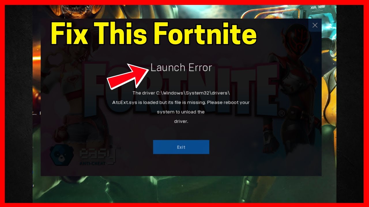 Исправлена ​​ошибка запуска в Fortnite.