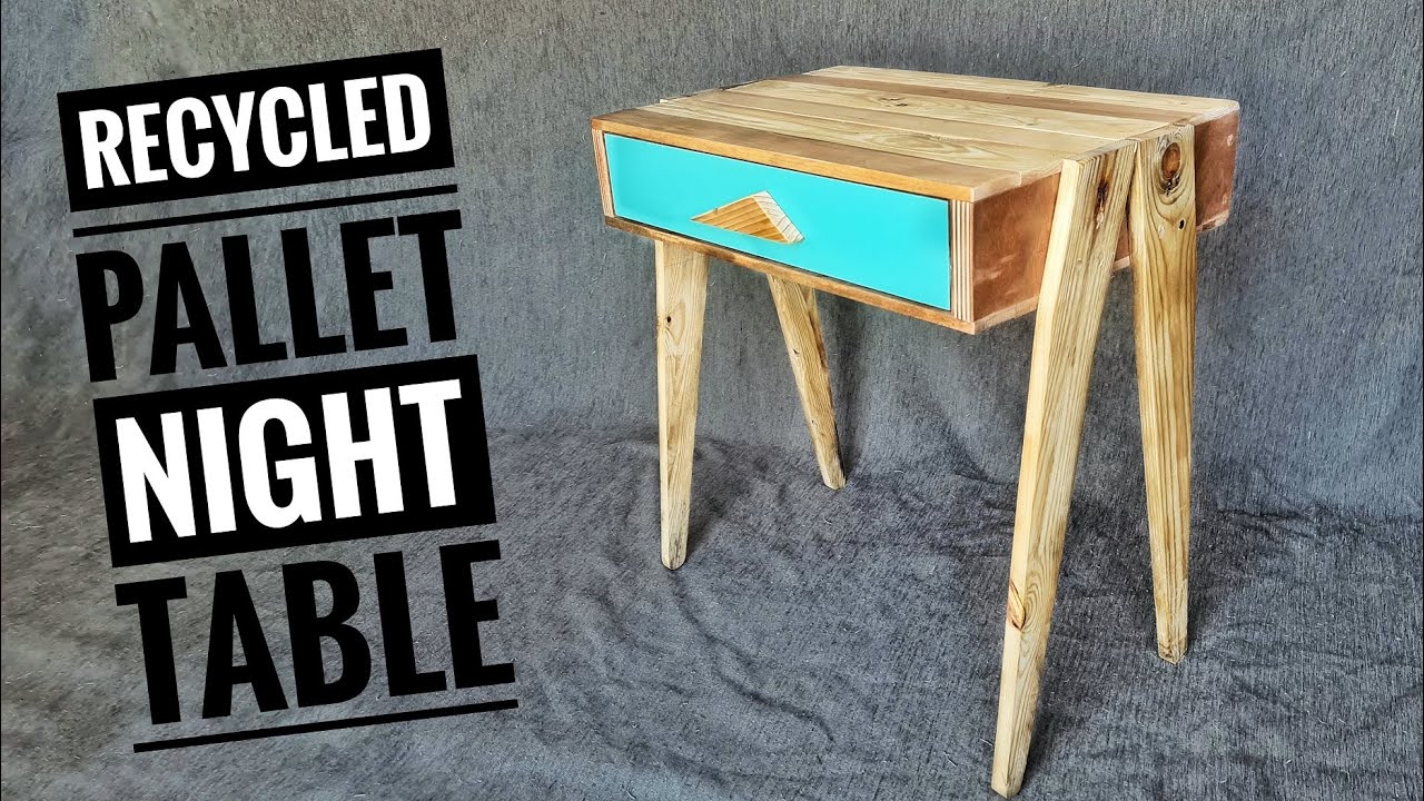 Recycled Pallet Nightstand