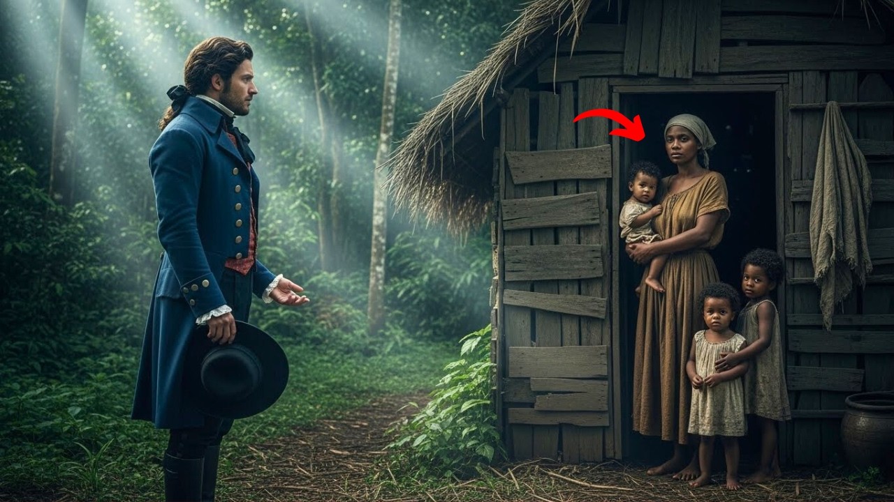 BARÃO SEGUE A ESCRAVA E A VÊ NA FLORESTA EM UMA CASA ABANDONADA COM OS FILHOS...O QUE ELE FEZ...