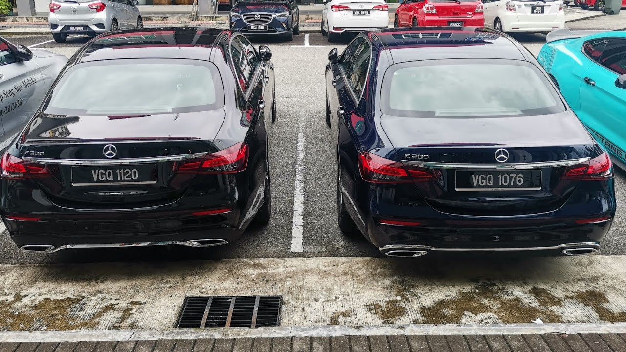 Mercedes E200 Avantgarde vs. E300 AMG Line 2021 Malaysia.