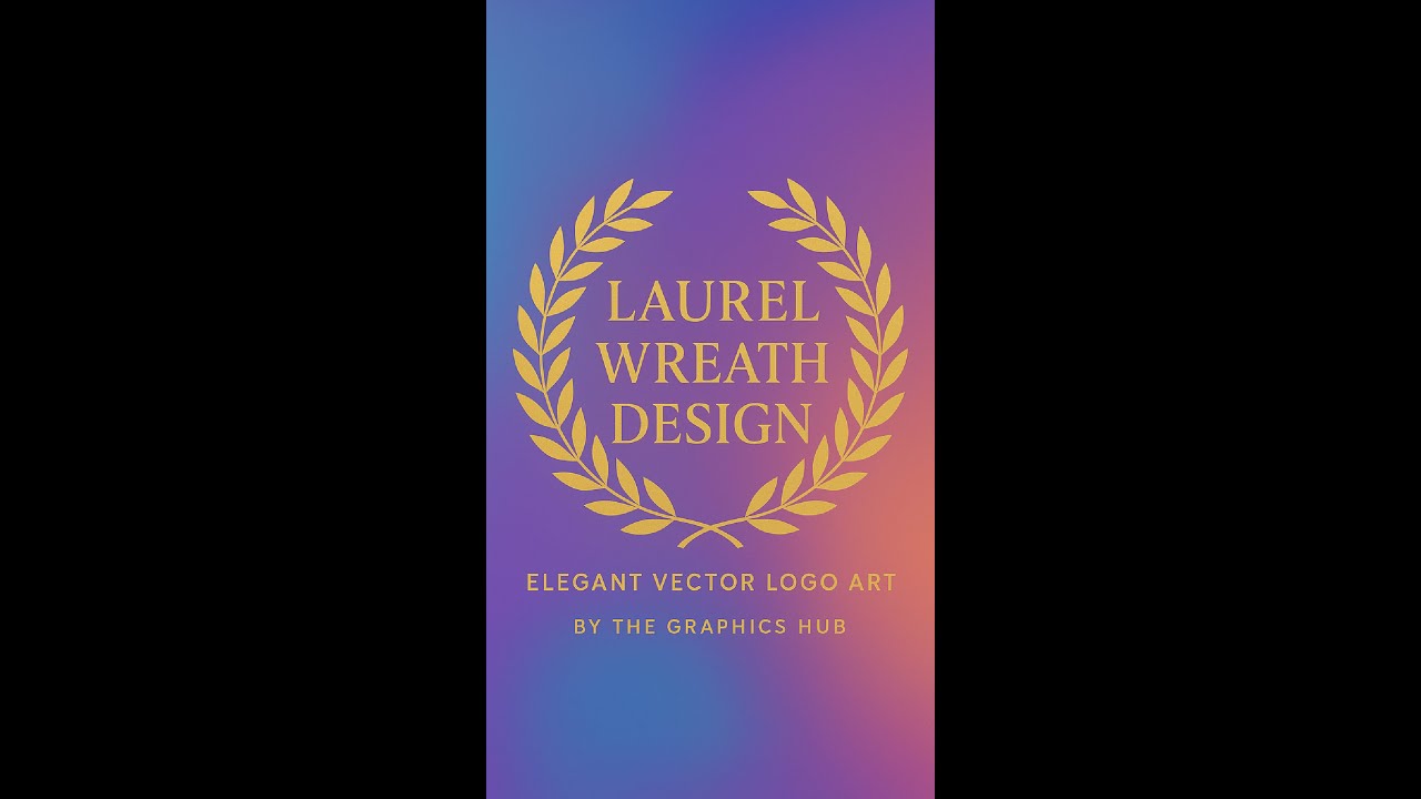 Elegant Laurel Wreath Design | Classic Emblem & Vector Art Tutorial By The Graphics Hub