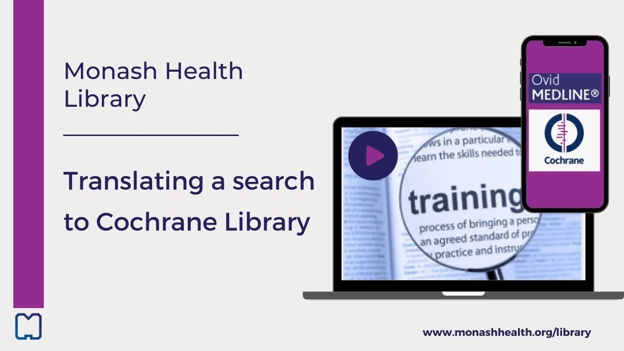 How to translate a search to the Cochrane Library database