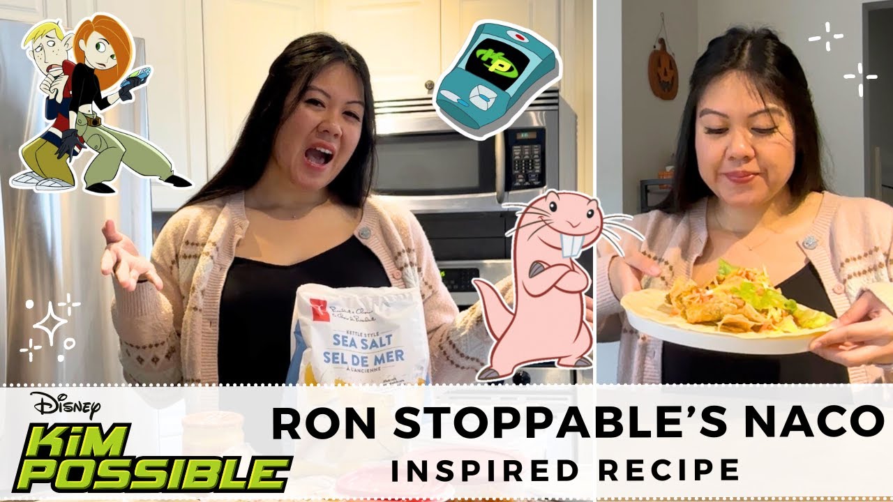 trying the naco from kim possible, taco meets nacho, recreating food from tv shows 🌮