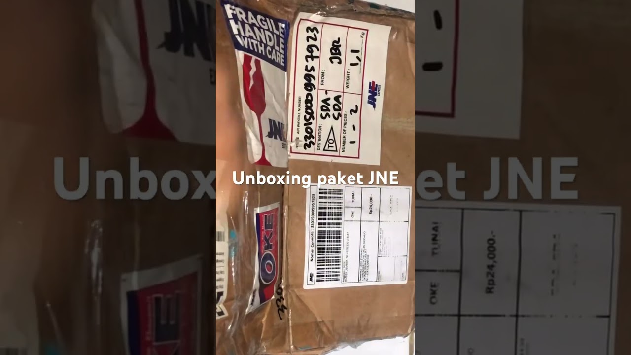 Unboxing paket JNE Oke