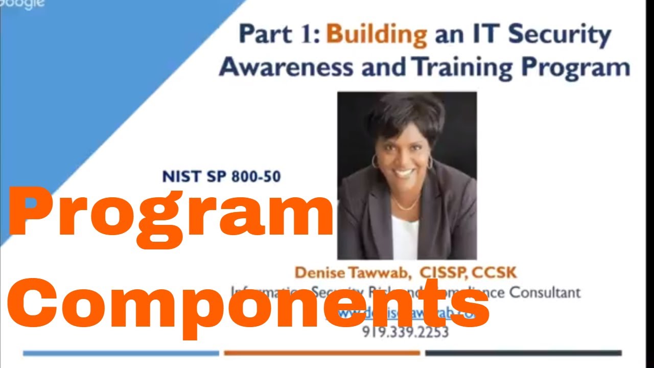 NIST 800-50 Part 1 - Building an IT Security Awareness and Training Program