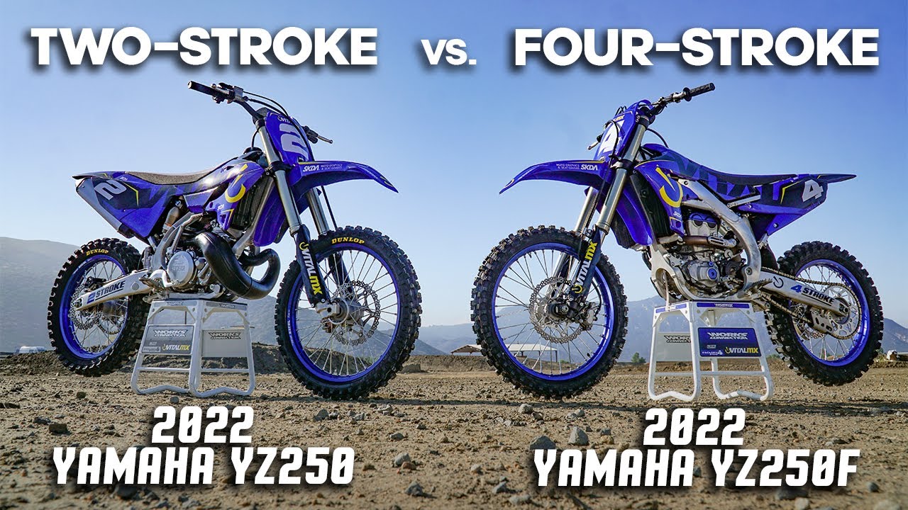 Двухтактные против четырёхтактных 2022 года: Yamaha YZ250 против Yamaha YZ250F