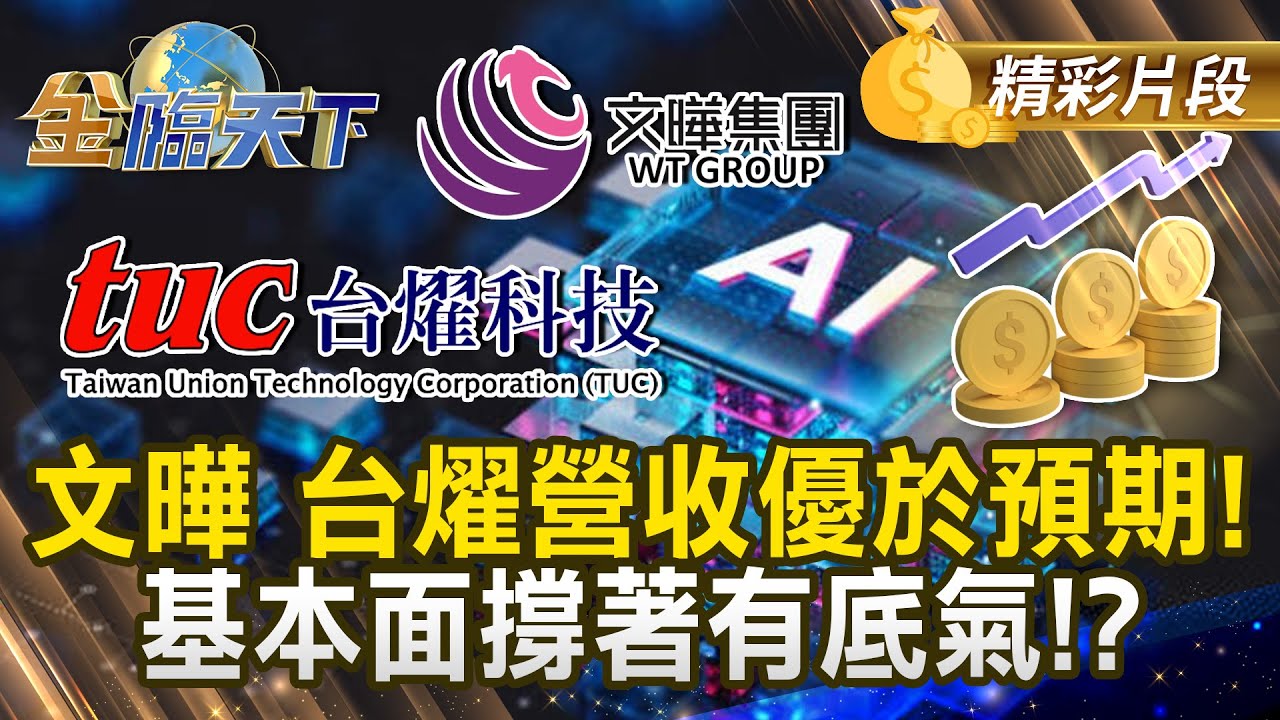 文曄 台燿營收優於預期！ 基本面撐著有底氣！？#金臨天下 @TVBSFinanceLive 20251105