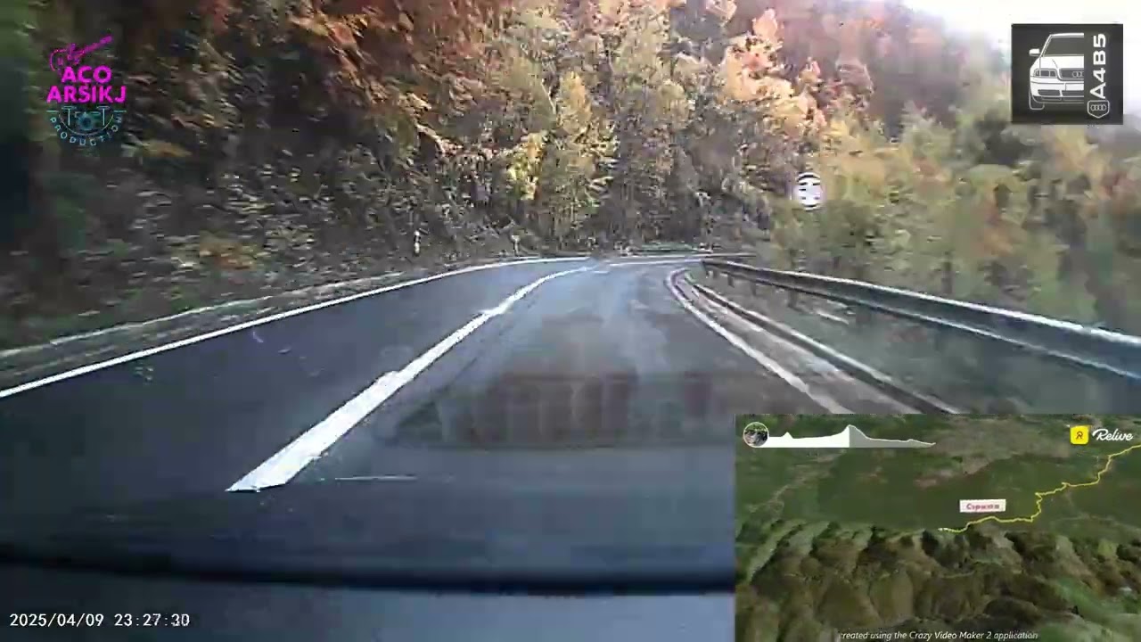 Drive route Prilep-Kicevo-Skopje 2025