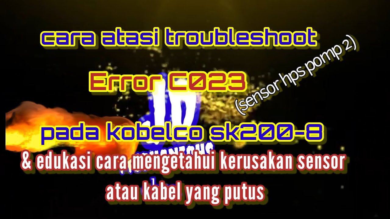 cara atasi error c023 sk 200-8 low power. @JeryMechanics