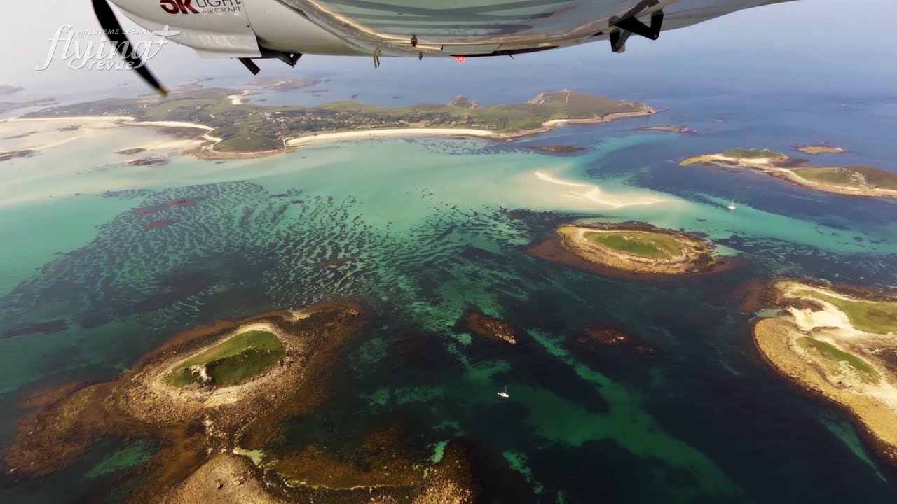 Ostrovy Severního moře z nebe, část 2. Z Normanských ostrovů přes Cornwall na ostrovy Scilly