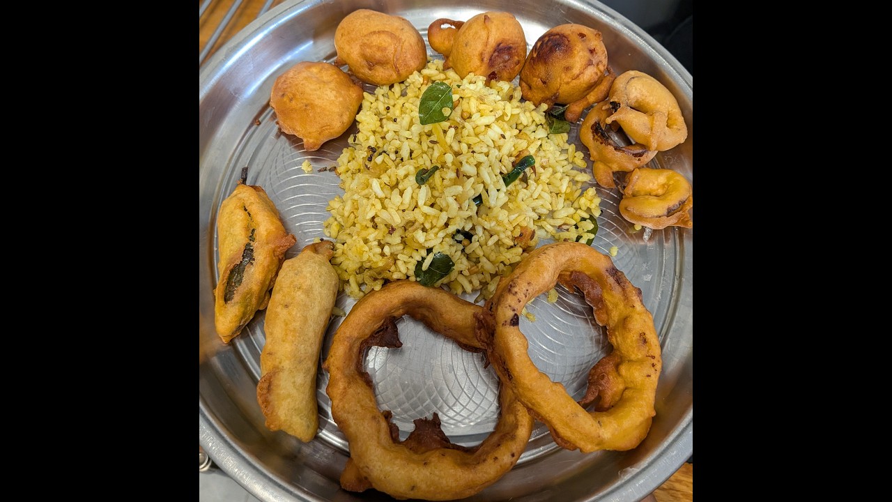 Uggani with 5types of bajjies with one batter