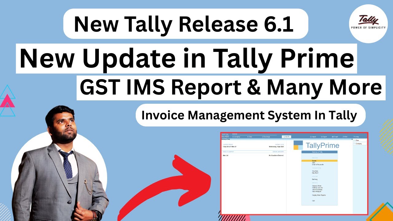 Tally Prime New Update Release 6.1 IMS ( Invoice Management System ) in tally and Many More update