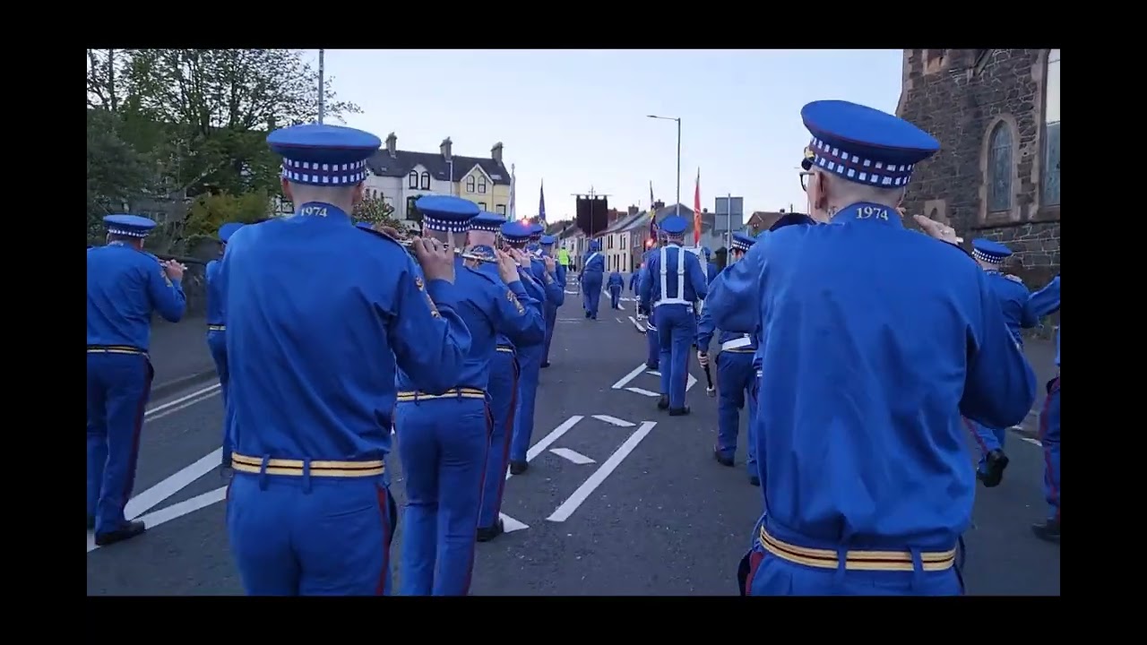 Monkstown YCVFB on parade at Clyde Valley Flute Bands annual parade 27/4/24