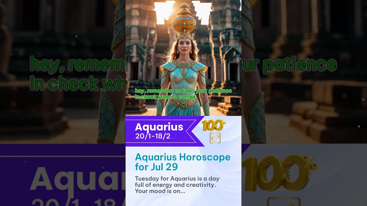 Aquarius Horoscope for Jul 29
