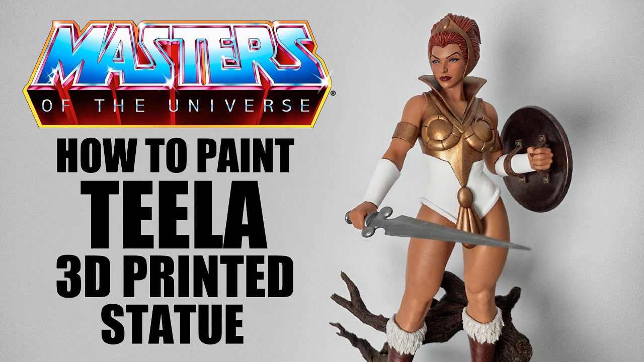 Teela - Masters of the Universe - How to paint a custom 3D Printed Statue