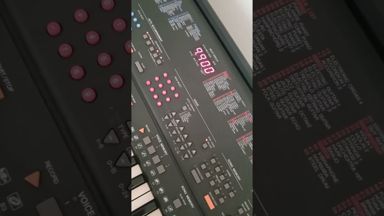 demo 3 yamaha psr 85 / psr 500 . original #yamahapsrs975