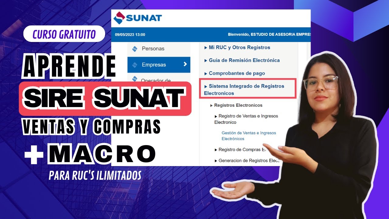 🚀 Súper curso SIRE SUNAT 2023 con MACRO RVIE ✅ Aprende fácil [GRATIS]