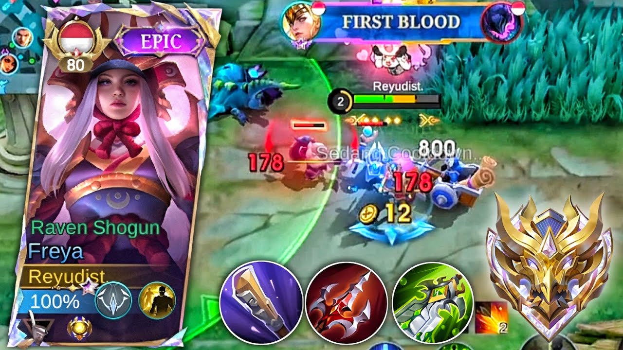 KETEMU GLOO DI EXP AUTO BANTAI PAKAI BUILD AGRESIF FREYA REVAMP || BANTAI AWAL GAME #mlbb 
