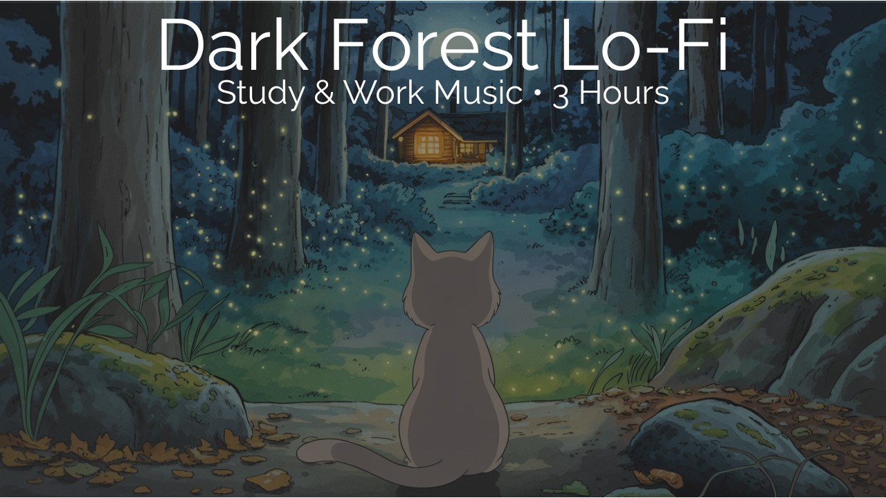 Dark Forest Lo-Fi 🌲 Study & Work Music | 3 Hours | Muted Noon