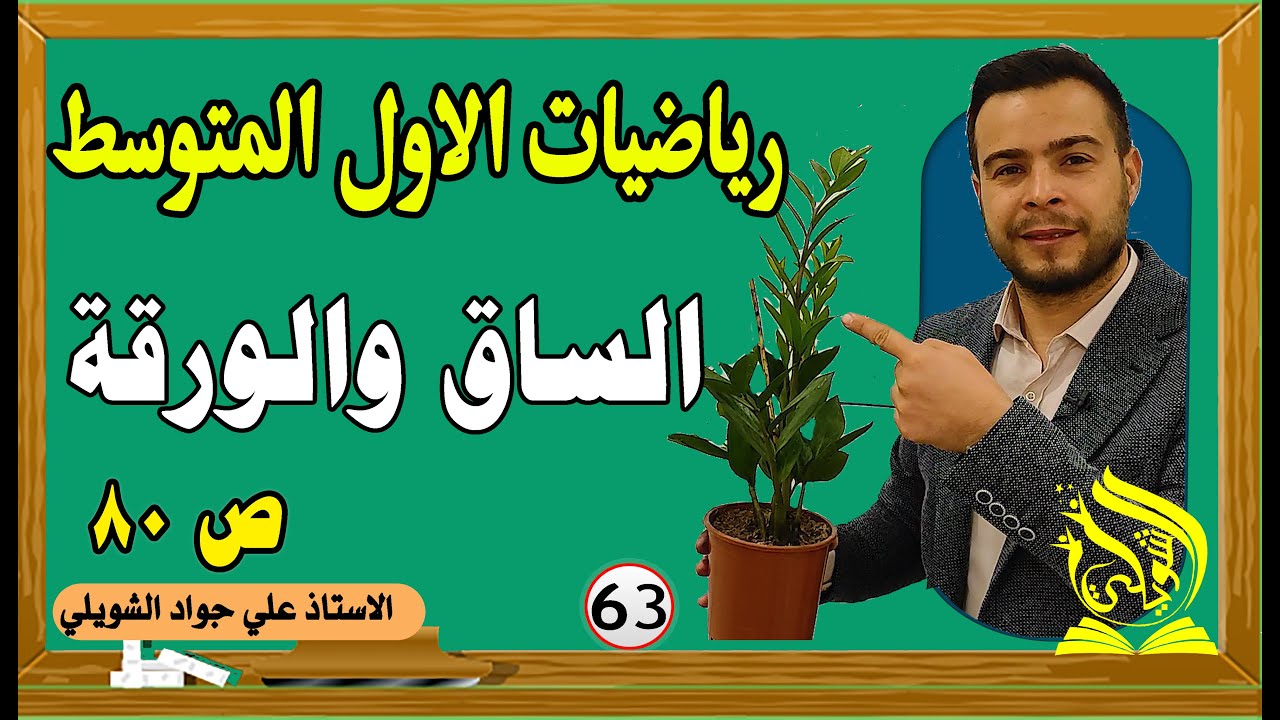الساق والورقة رياضيات الاول المتوسط صفحة 80 تاكد من فهمك
