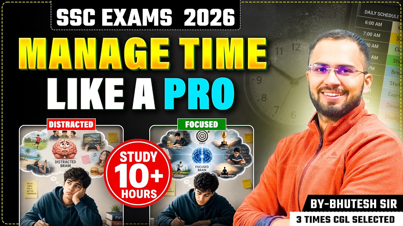 Tips to Make Study Time More Productive | Strategy for SSC & RRB Exams By Bhutesh Sir | Parmar SSC