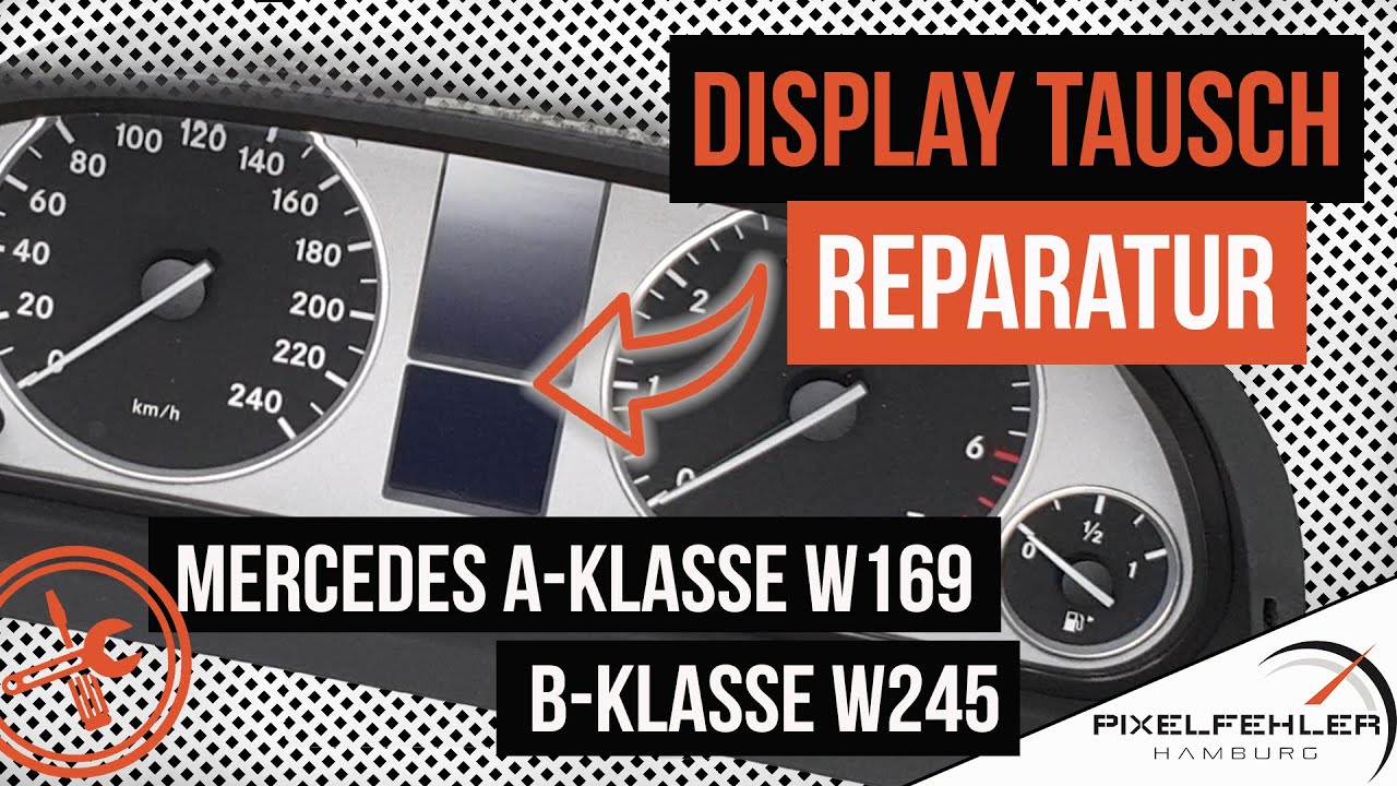 Do it Yourself! So einfach tauscht ihr das LCD Display vom Mercedes Tacho/Kombiinstrument selber aus