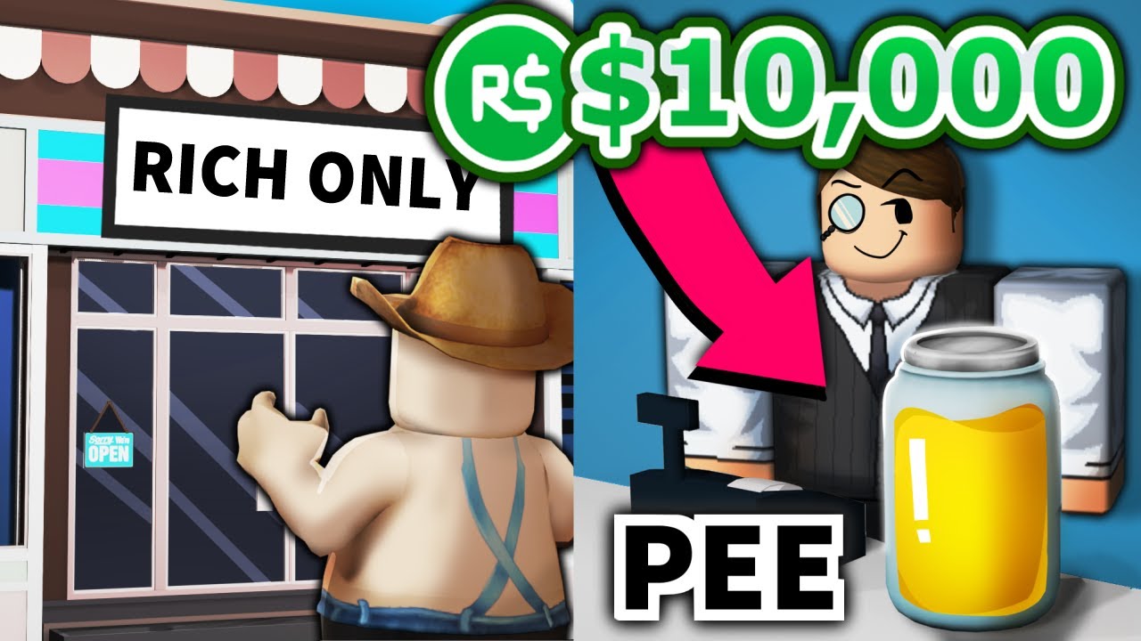 Roblox RICH PEOPLE ONLY game...