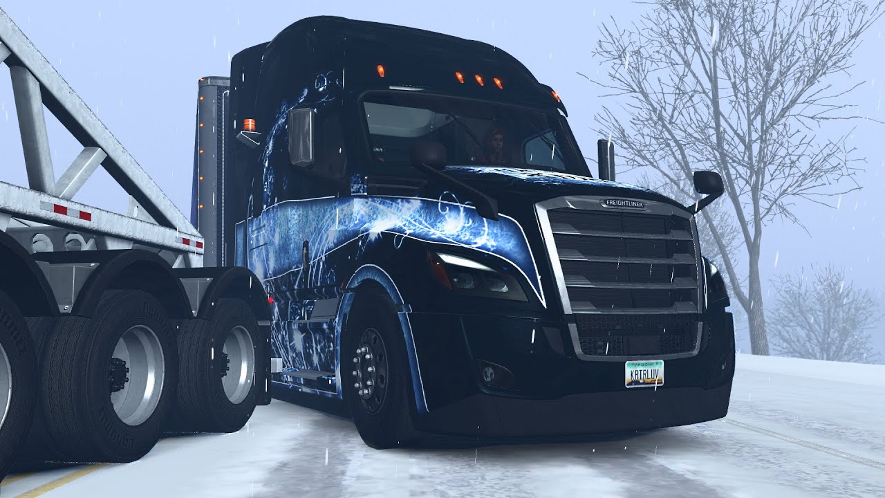 Frosty Winter Weather Mod & Physics 1.43 | American Truck Simulator
