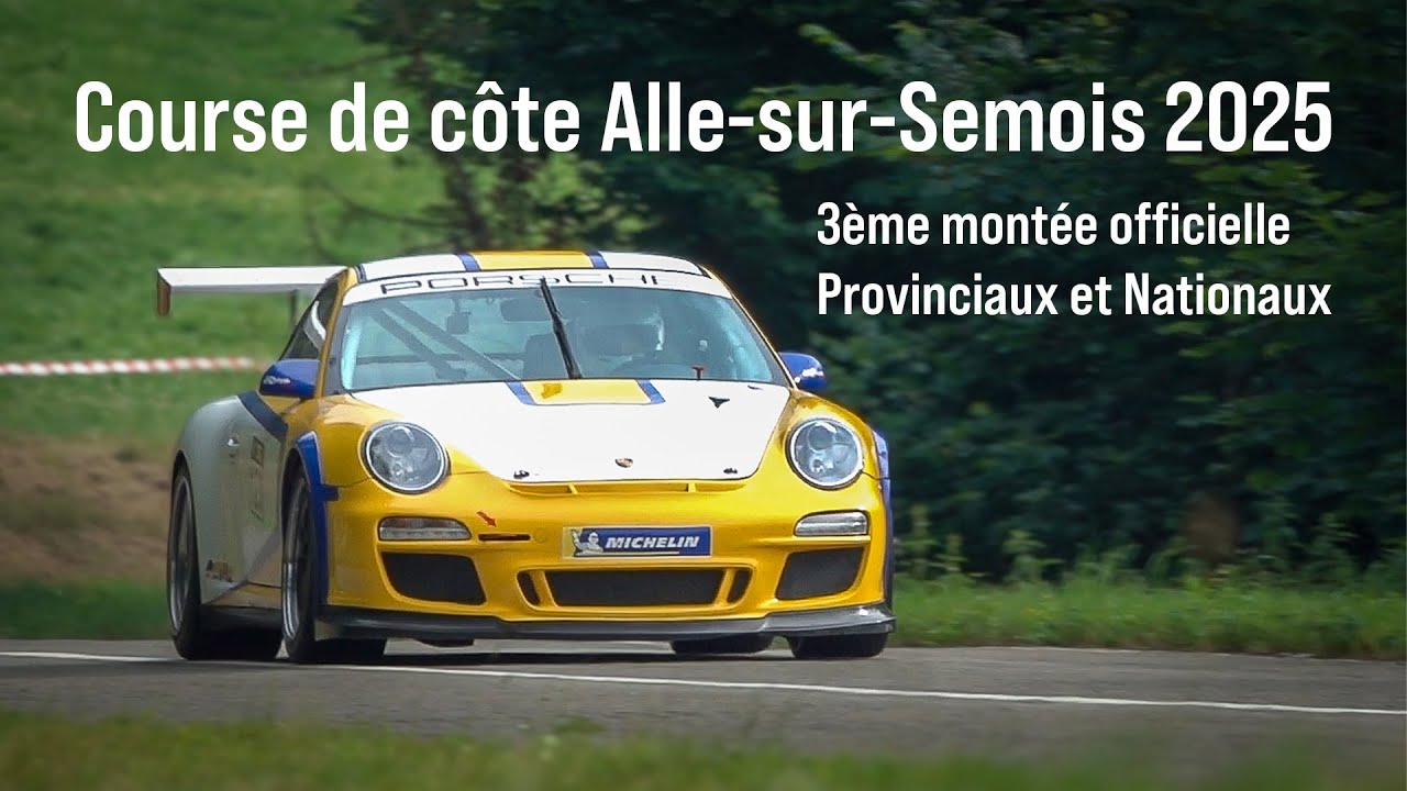 Course de côte Alle-sur-Semois 2025 - 3ème montée officielle - Provinciaux et Nationaux - complet