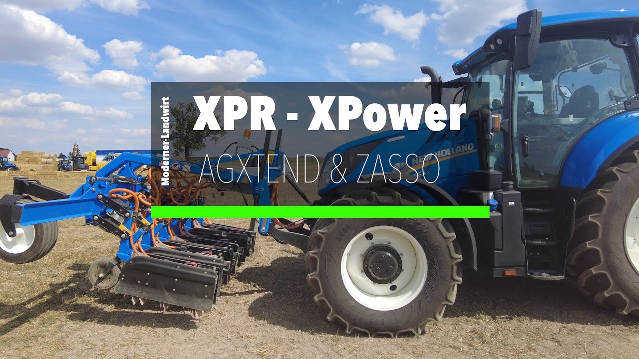 XPower XPR-Konzept - elektrische Unkrautbekämpfungslösung für Reihenkulturen