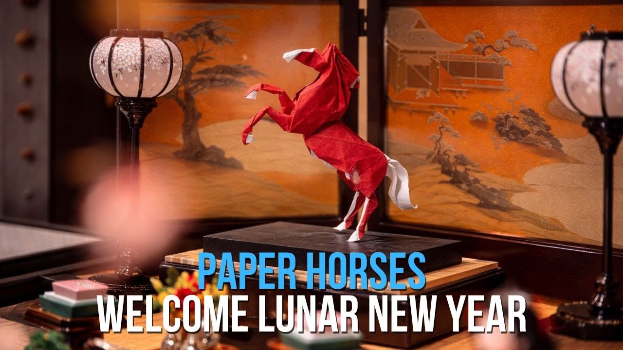 Paper horses welcome lunar new year | Origami đón Tết xuân Bính Ngọ