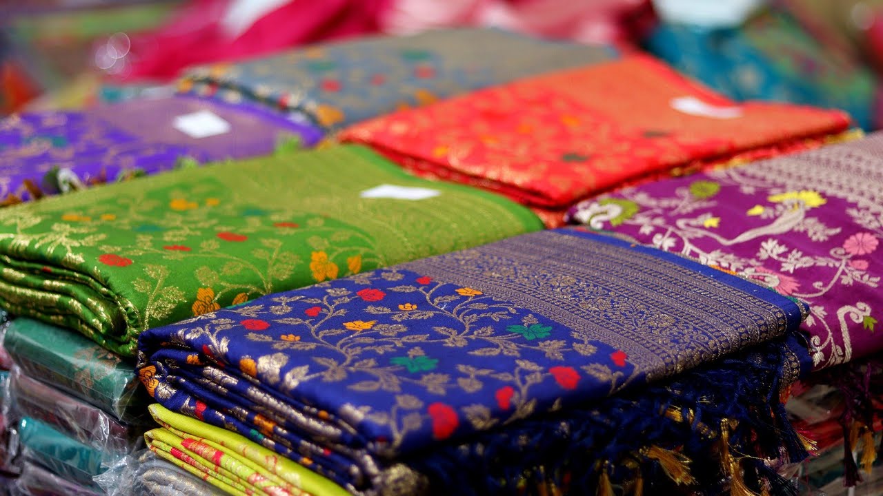 💯Wedding Banarasi Saree Collection | Santipur Saree Market | Saree Wholesale Market | Santipur Saree