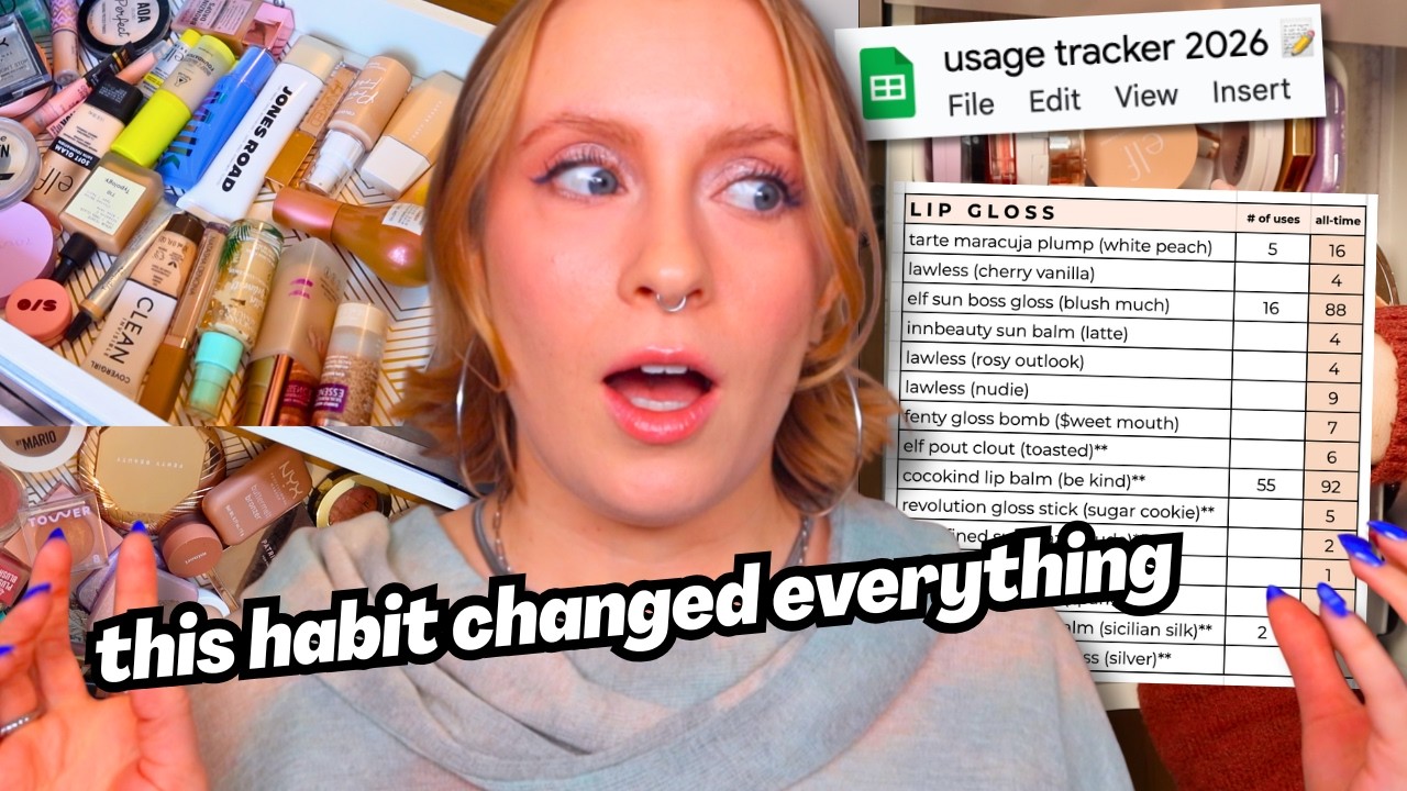 I tracked my makeup usage for a year & this is what I found