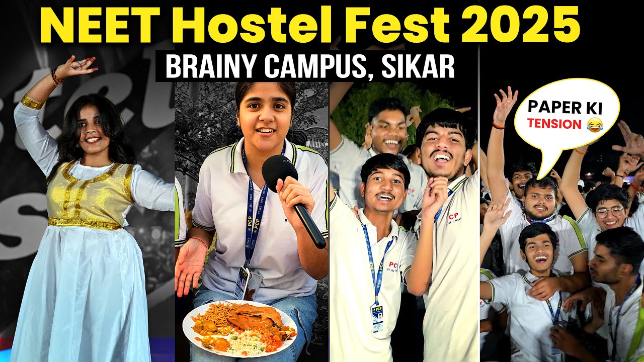 Crazy Day for NEET Aspirants 😎 | PCP Brainy Campus Hostel Fest 2025