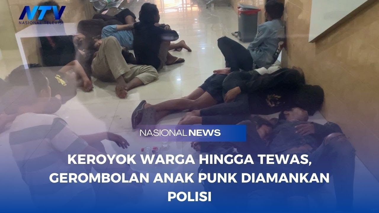 KEROYOK WARGA HINGGA TEWAS, GEROMBOLAN ANAK PUNK DIAMANKAN POLISI