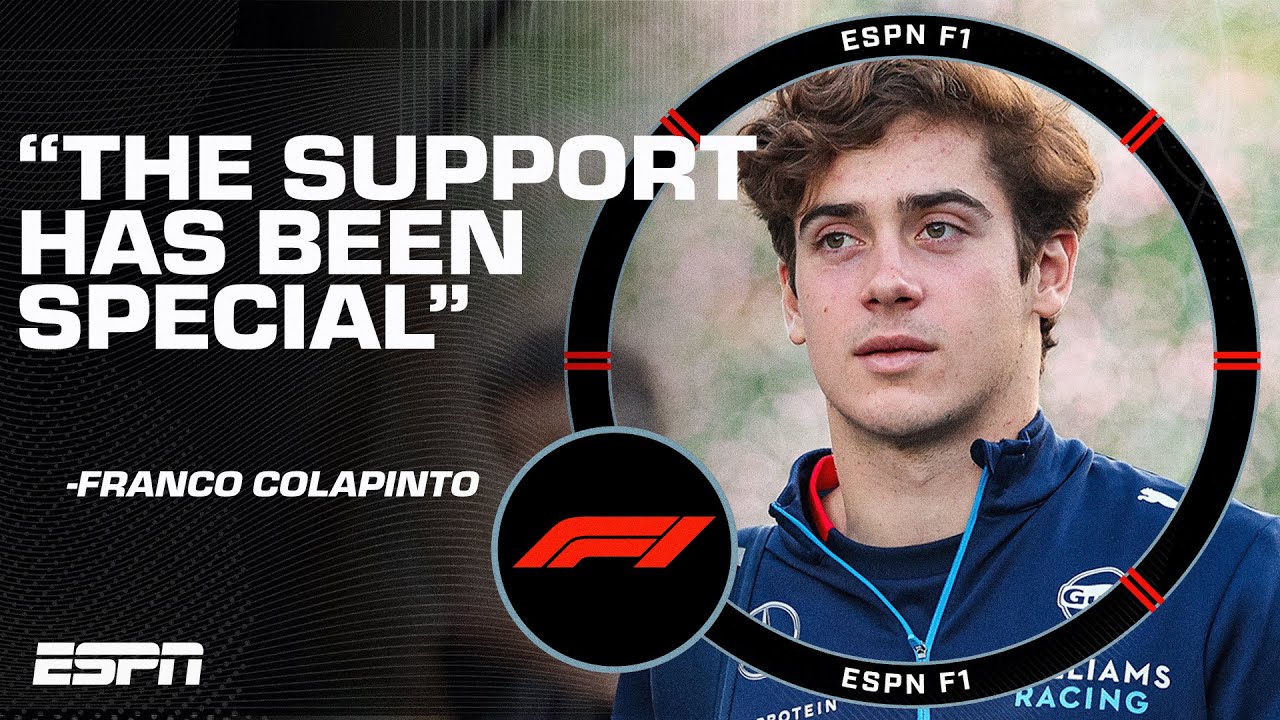 Franco Colapinto on his Formula 1 journey and racing against one of his idols | ESPN F1