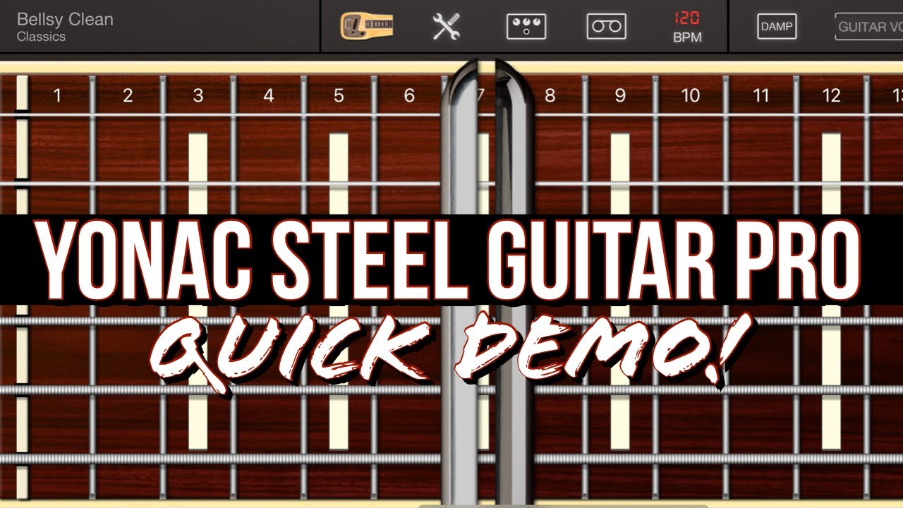 Yonac Steel Guitar Pro!! Quick iPhone Preset Demo!! Only 4.99!!