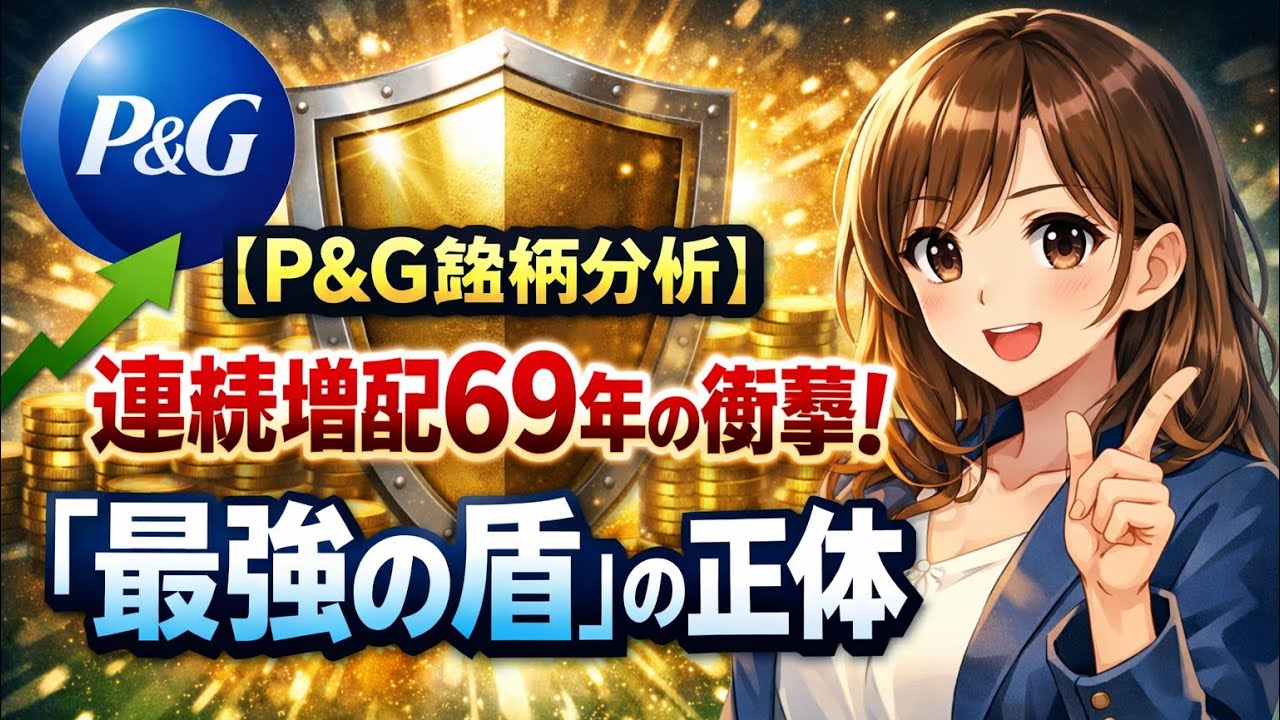 【PG】P&G銘柄分析、69年連続増配の王者！2026年最新決算で見えた「最強の価格決定権」と投資戦略