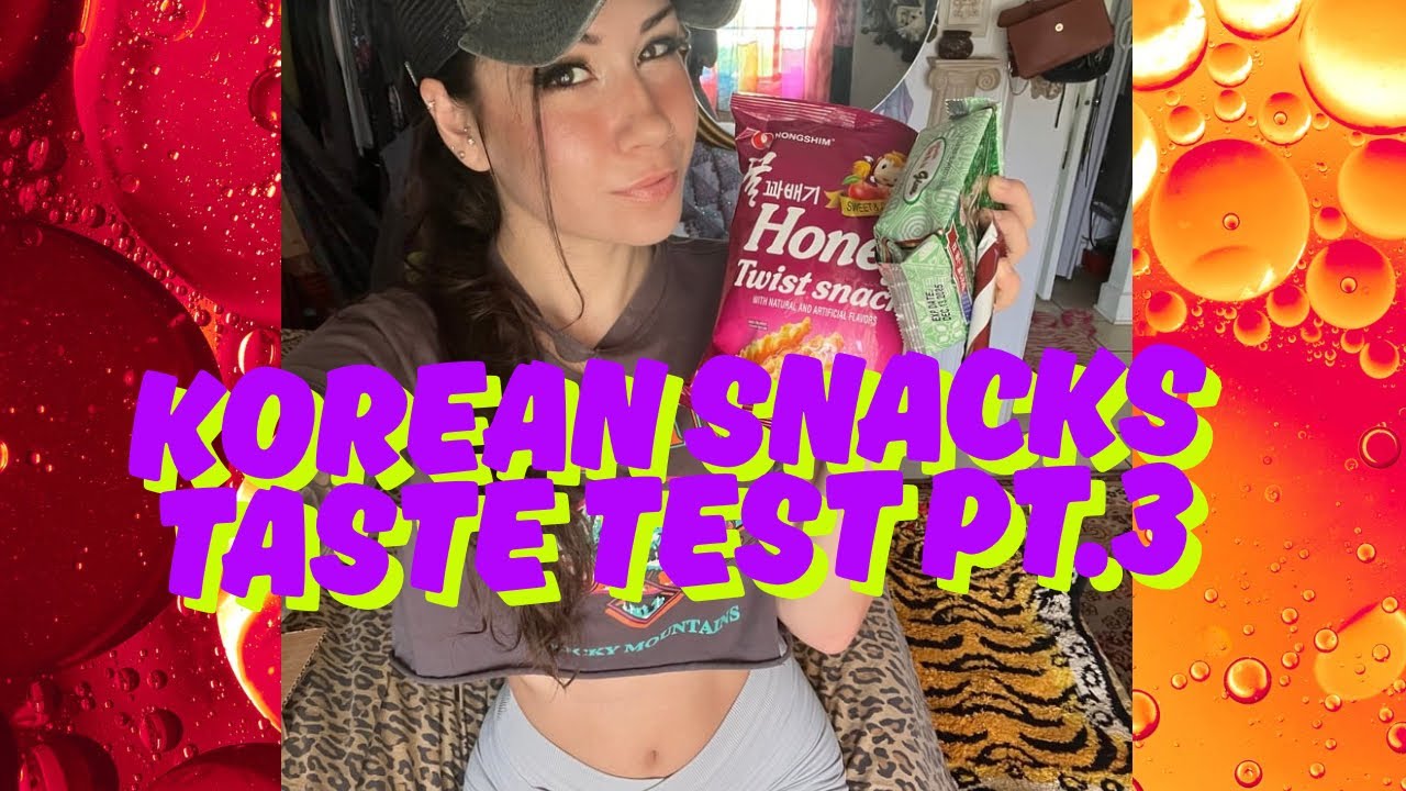 ASMR KOREAN snack taste test pt.3 Soft spoken, crinkling, eating, crunching sounds. Trying snacks