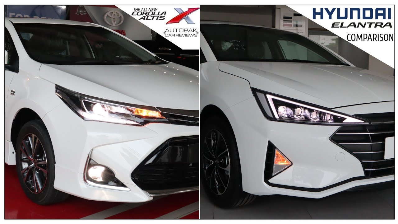 Toyota Corolla Altis Grande X 2021 VS Hyundai Elantra 2021. Detailed Comparison