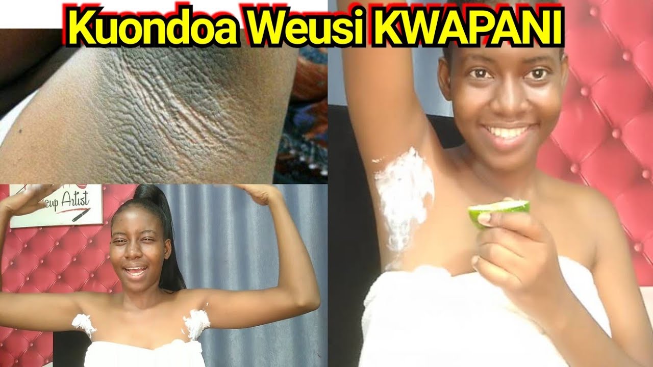 Kuondoa WEUSI KWAPANI na HARUFU MBAYA (kikwapa) Jinsi ninavyonyoa | how to get rid of dark underarms