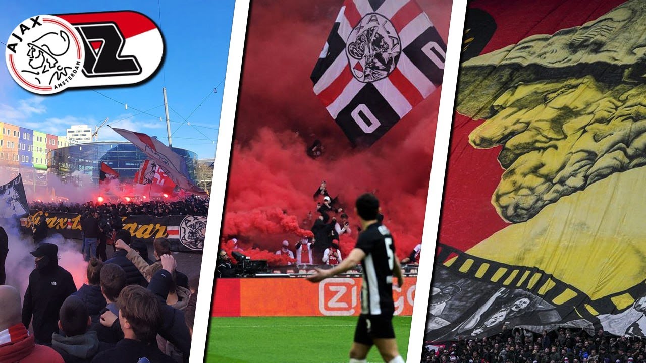 Ajax Amsterdam Fans: Entrada, Vuurwerk, Pyroshow & Tifo! | Ajax Amsterdam vs AZ Alkmaar