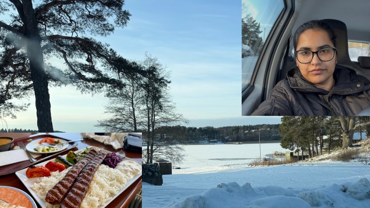 Frozen Lake Pe Skating 😲 Aur Sunny Day Ke Saath Shish Kebab | Aloo Matar Ka Pulao Veg cutlets