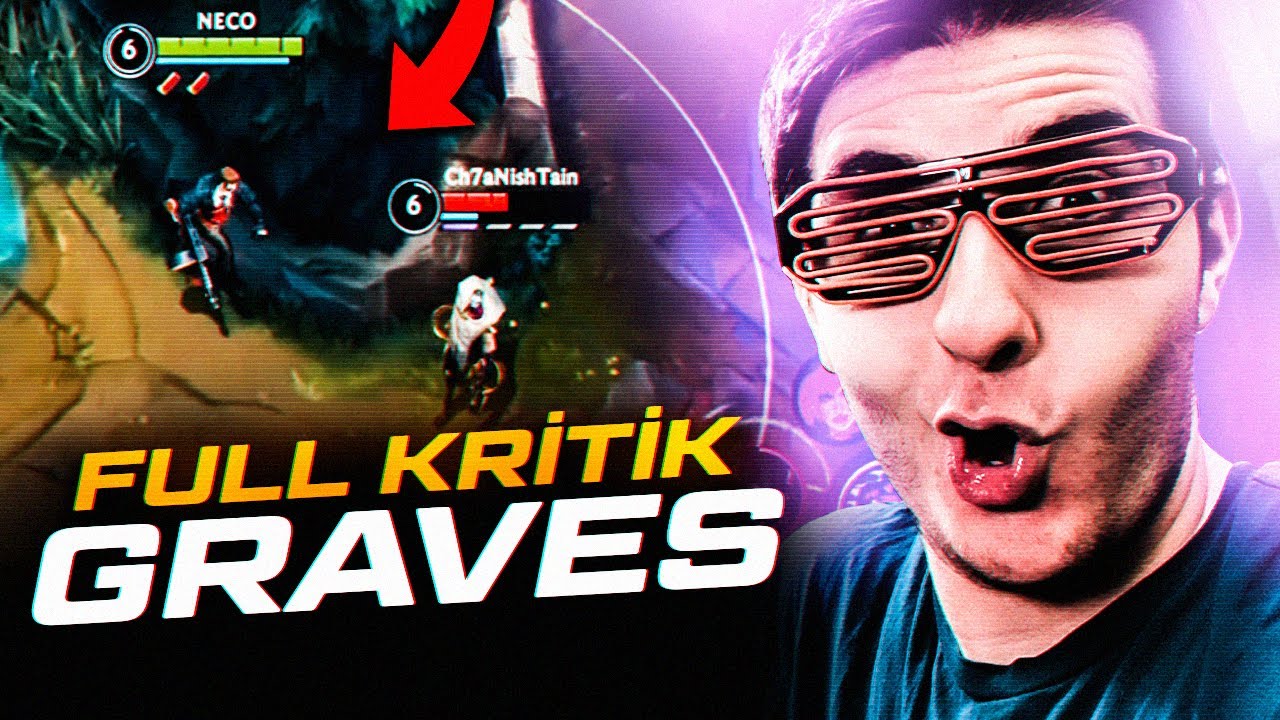 Wild Rift: %100 KRİTİK GRAVES ORMAN TEK ATIYOR!!! | Mobil Lol Türkçe