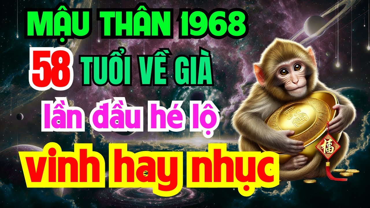 Tuổi Mậu Thân 1968 từ 58 tuổi về già: Giàu có hay Cơ cực, Bí mật hậu vận ai bỏ qua là mất phúc !
