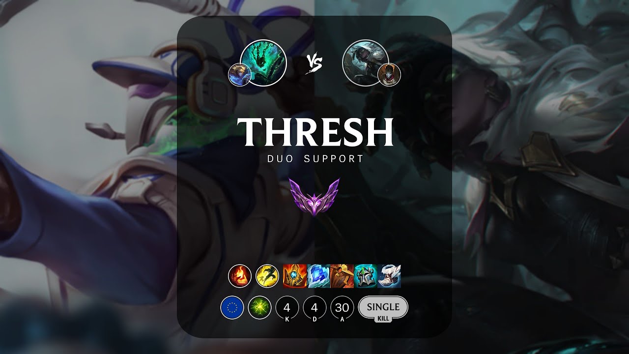 Thresh Support vs Senna - EUW Master Patch 13.10