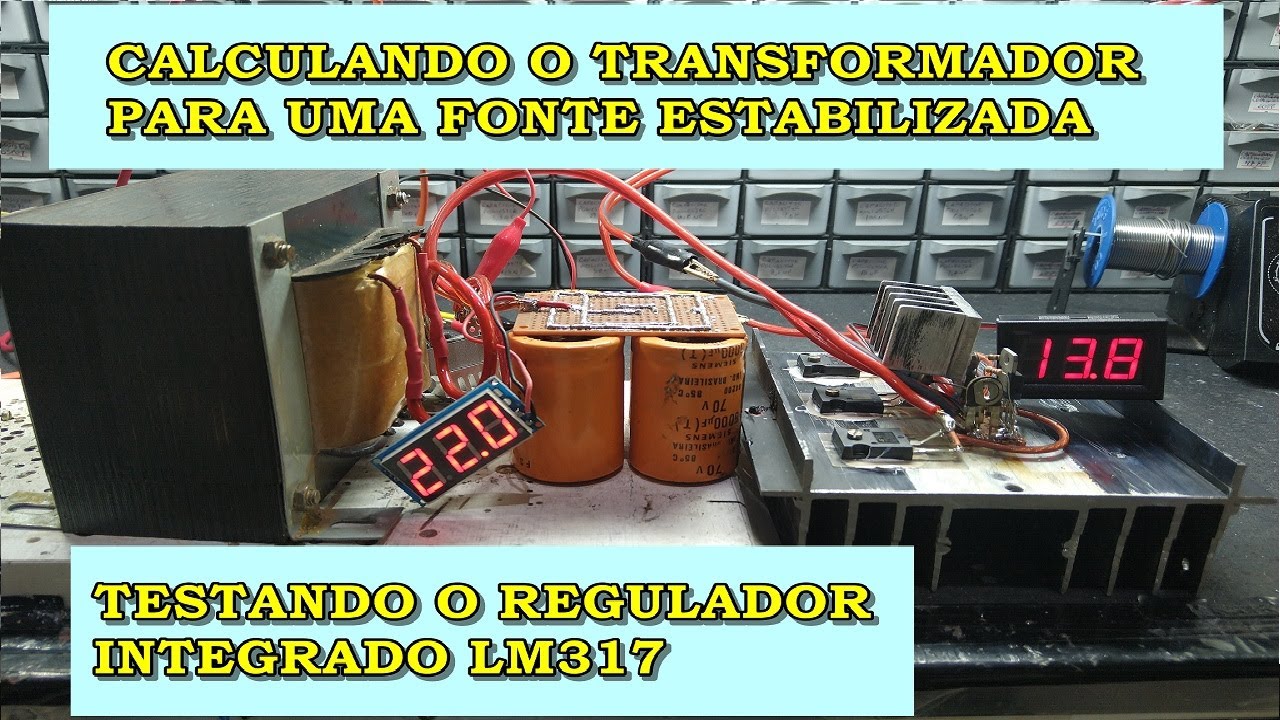 CALCULANDO O TRANSFORMADOR PARA UMA FONTE ESTABILIZADA